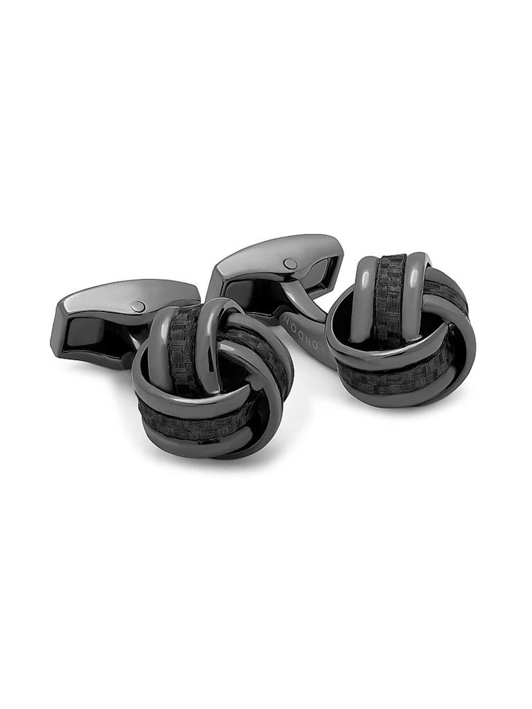 Tateossian Gunmetal Knot Cufflinks 1