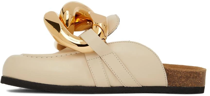 JW Anderson SSENSE Exclusive Beige Chain Loafers 3
