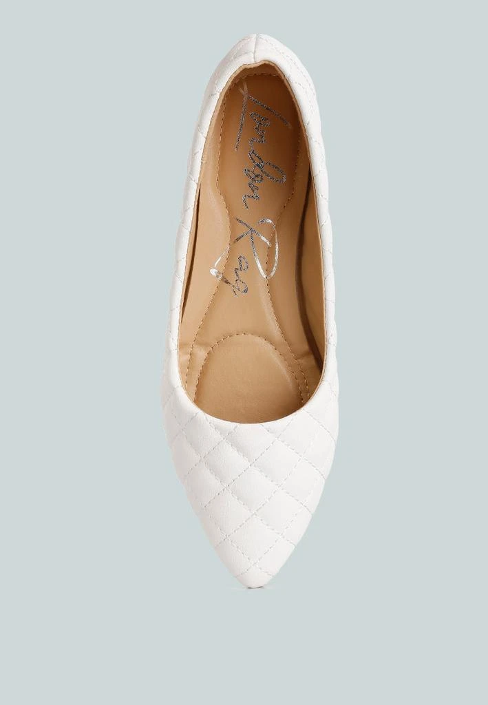London Rag rikhani quilted detail ballet flats 3