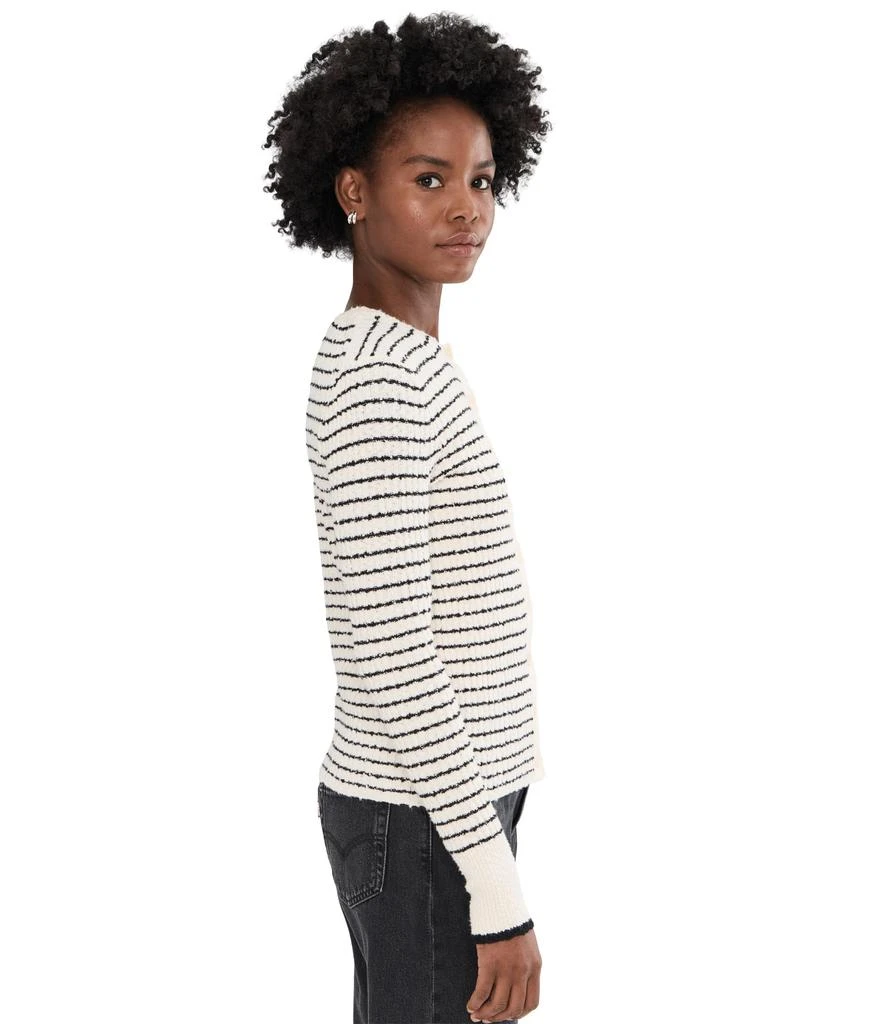 Madewell Striped Bouclé-Knit Cardigan 3