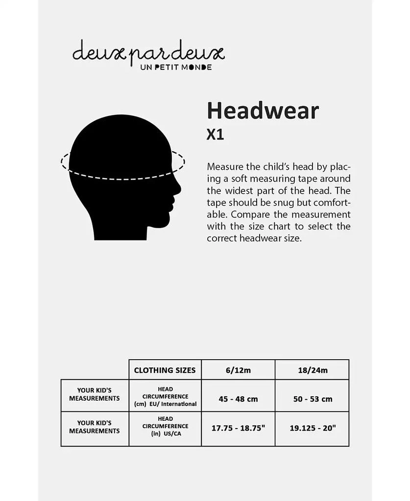 Deux par Deux Baby Girls Knit Hat Lavender 6