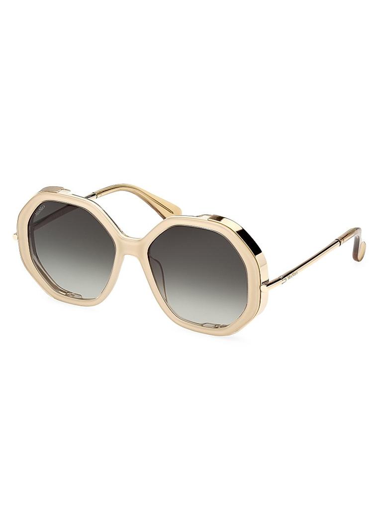 mara Max Mara 55MM Geometric Sunglasses - Accessories - BeyondStyle