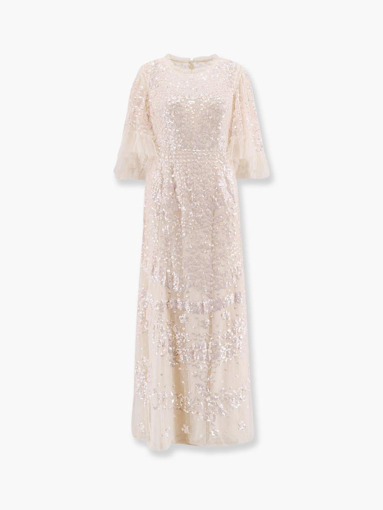 Needle & Thread Tulle long dress with all-over sequins