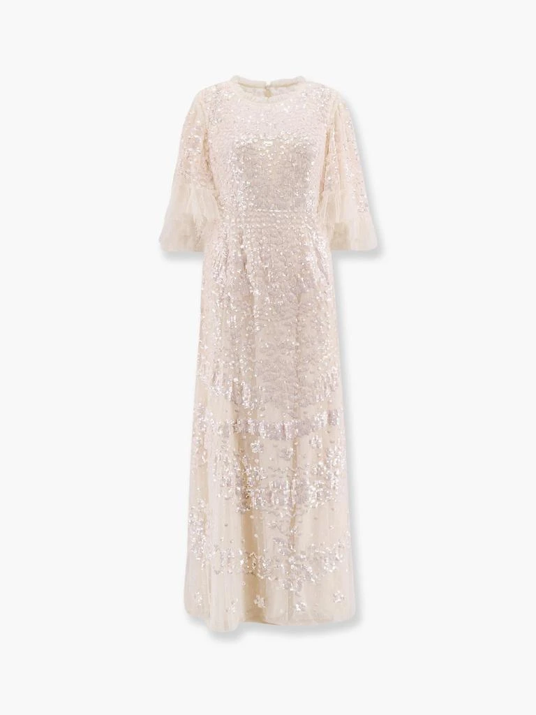 Needle & Thread Tulle long dress with all-over sequins 1