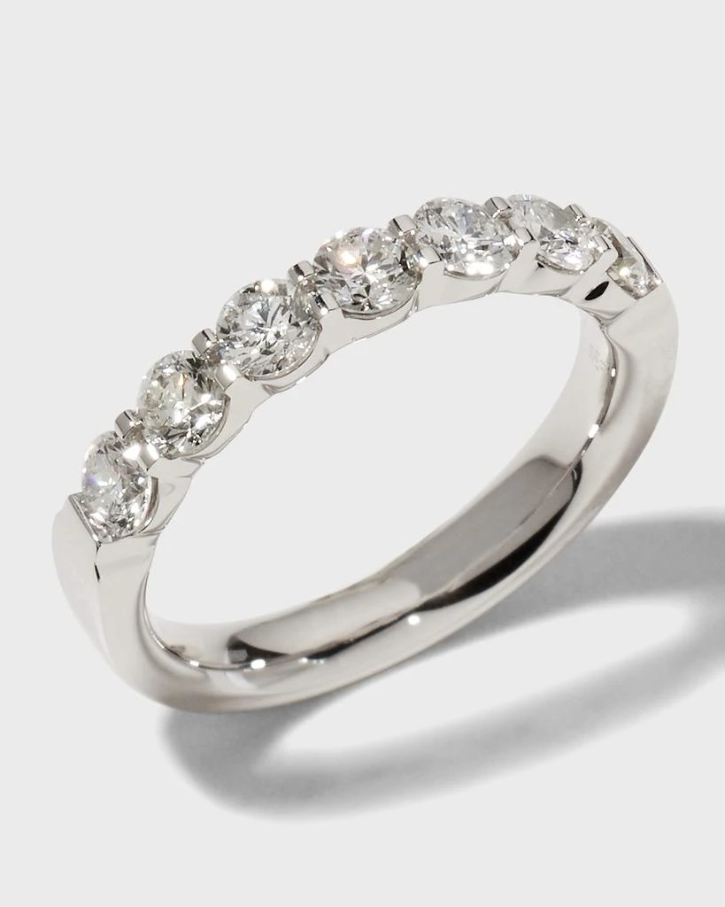 Memoire Platinum 7 Round Diamond Ring, Size 6.5, 1.04-1.16tcw 4