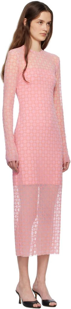 Givenchy Pink Monogram 72 Tulle Midi Dress 2