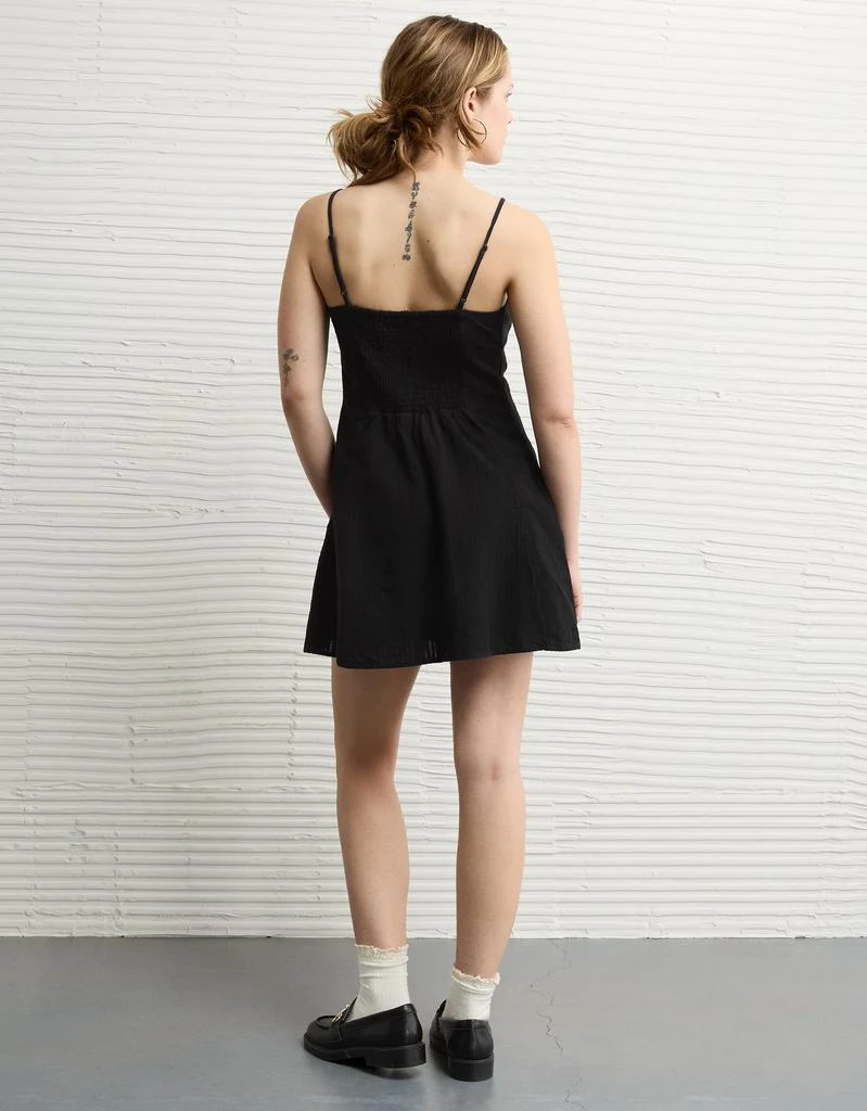 mini black dress casual Black Mesh Drape Padded Spaghetti Strap Ruched Mini Dress Medium