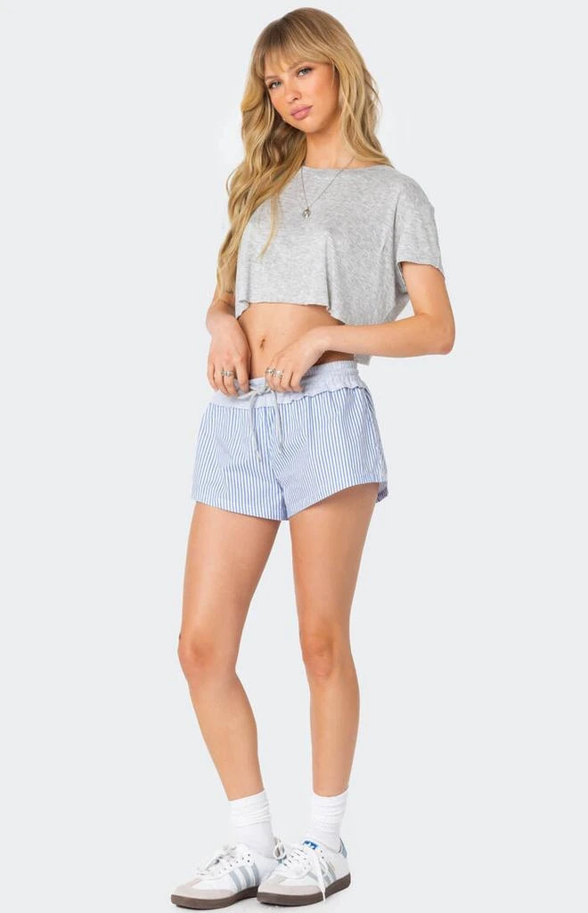 Edikted Riva Striped Contrast Shorts 5