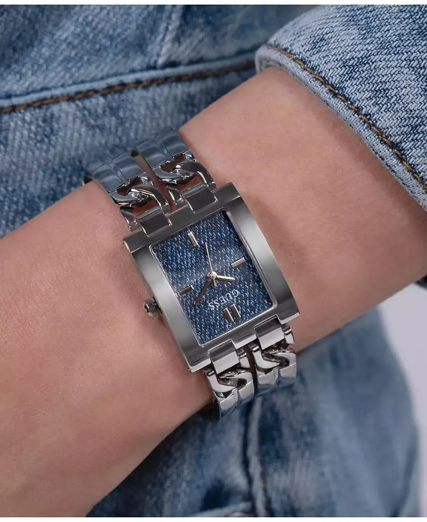 GUESS Women's Analog Silver Steel Watch 24mm 6