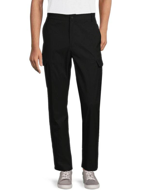 Kenneth Cole Solid Cargo Pants 1