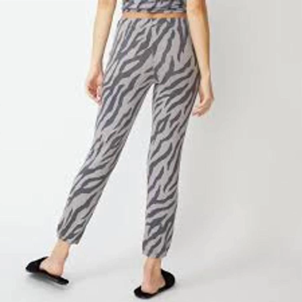 Monrow Zebra Jogger Sweatpants In Grey Combo 2