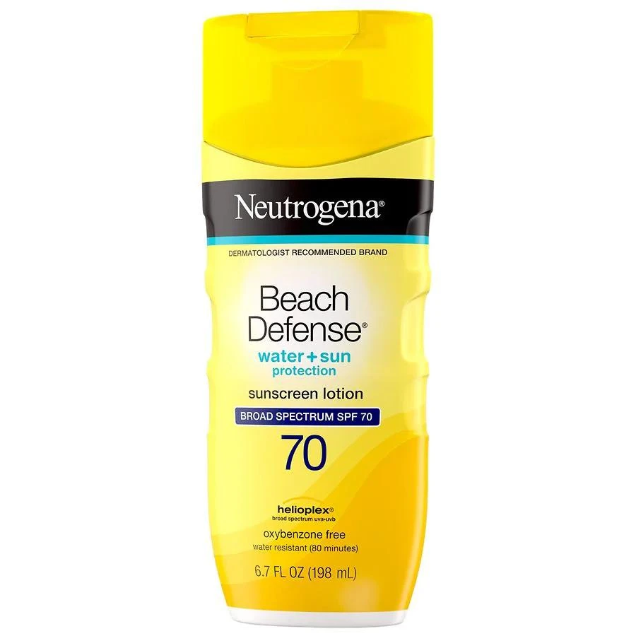 Neutrogena Beach Defense SPF 70 Sunscreen Lotion, Oil-Free Unspecified 10