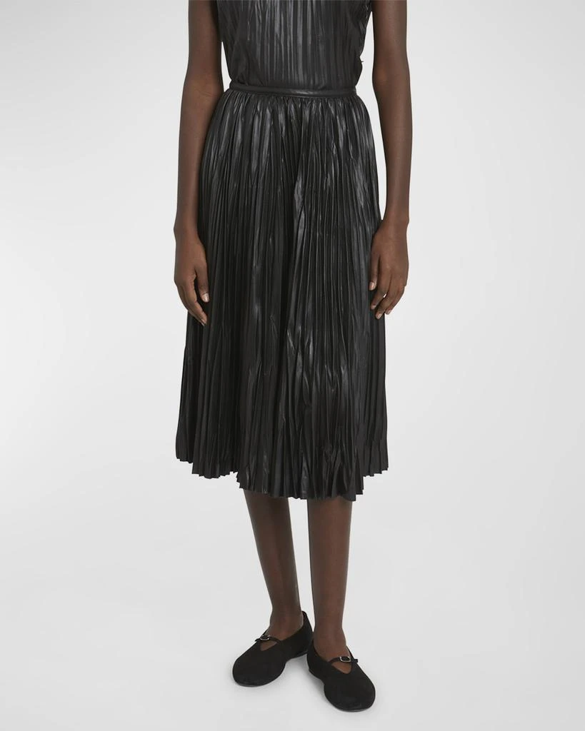Proenza Schouler Rosalyn Pleated Faux-Leather Skirt 2