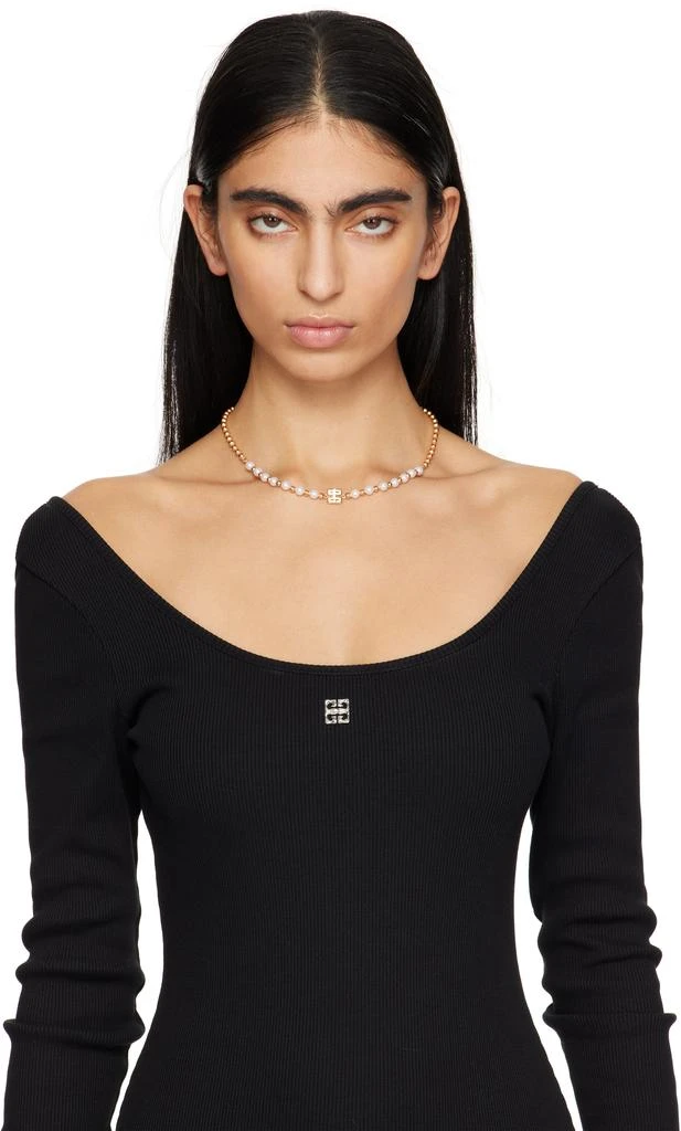 Givenchy Rose Gold 4G Pearl Necklace 2