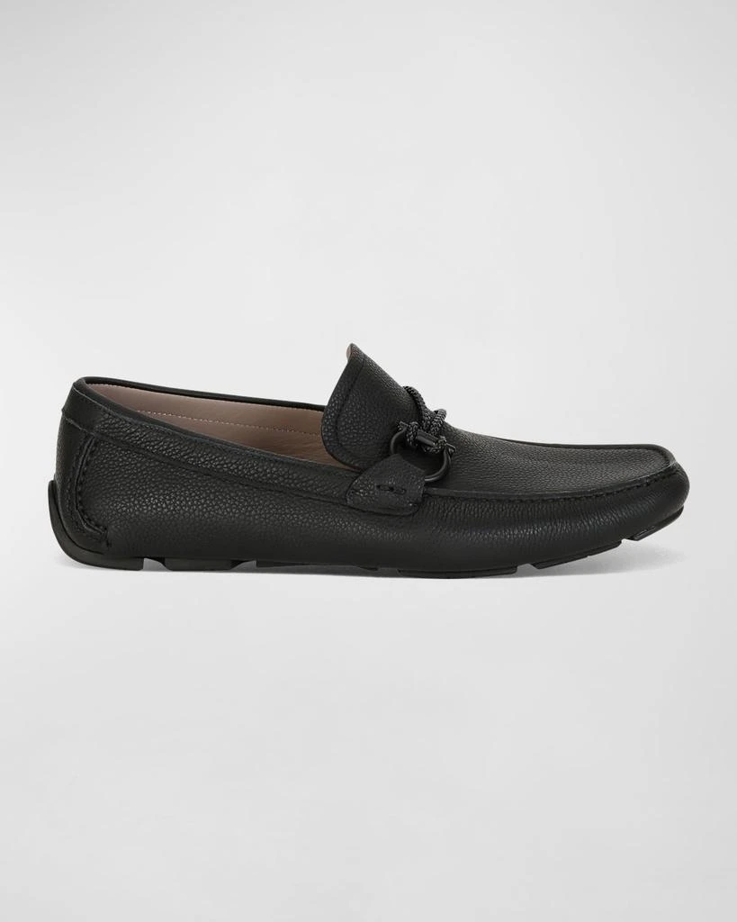 Salvatore Ferragamo Men's Front 4 Leather Drivers 1