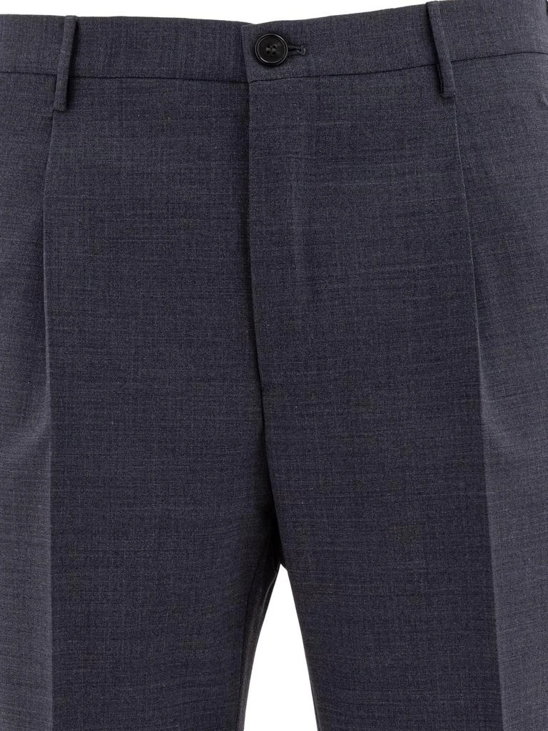 Incotex Ivory Incotex Pleated Dress Pants 3