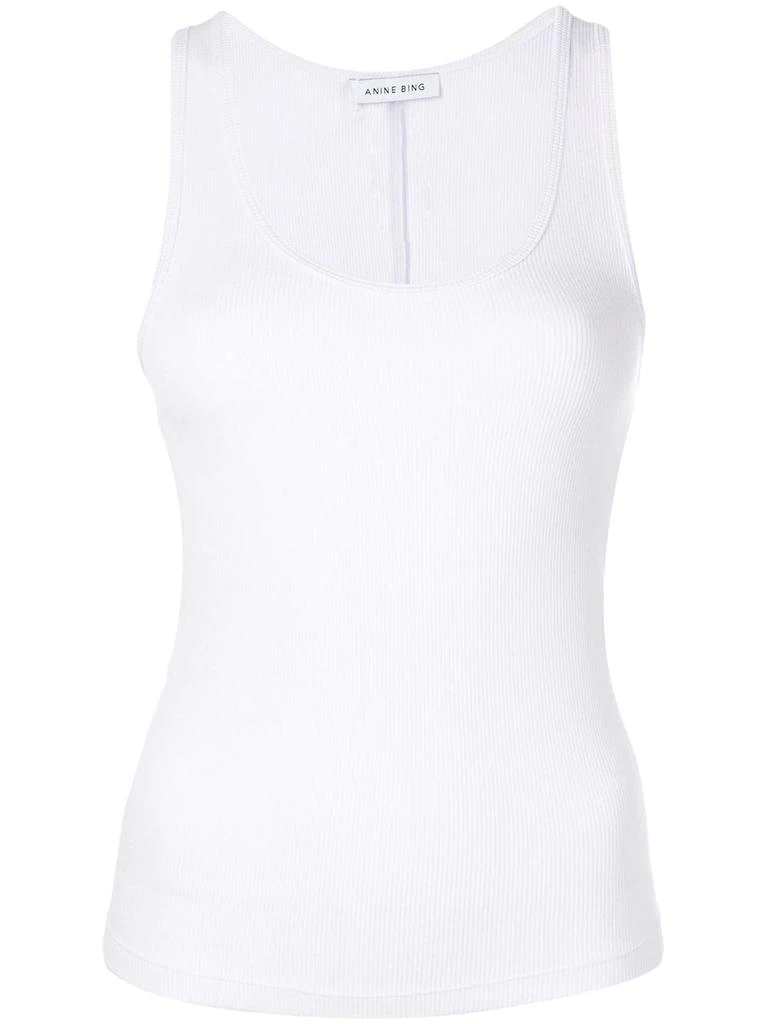 ANINE BING August ribbed tank top - women 1