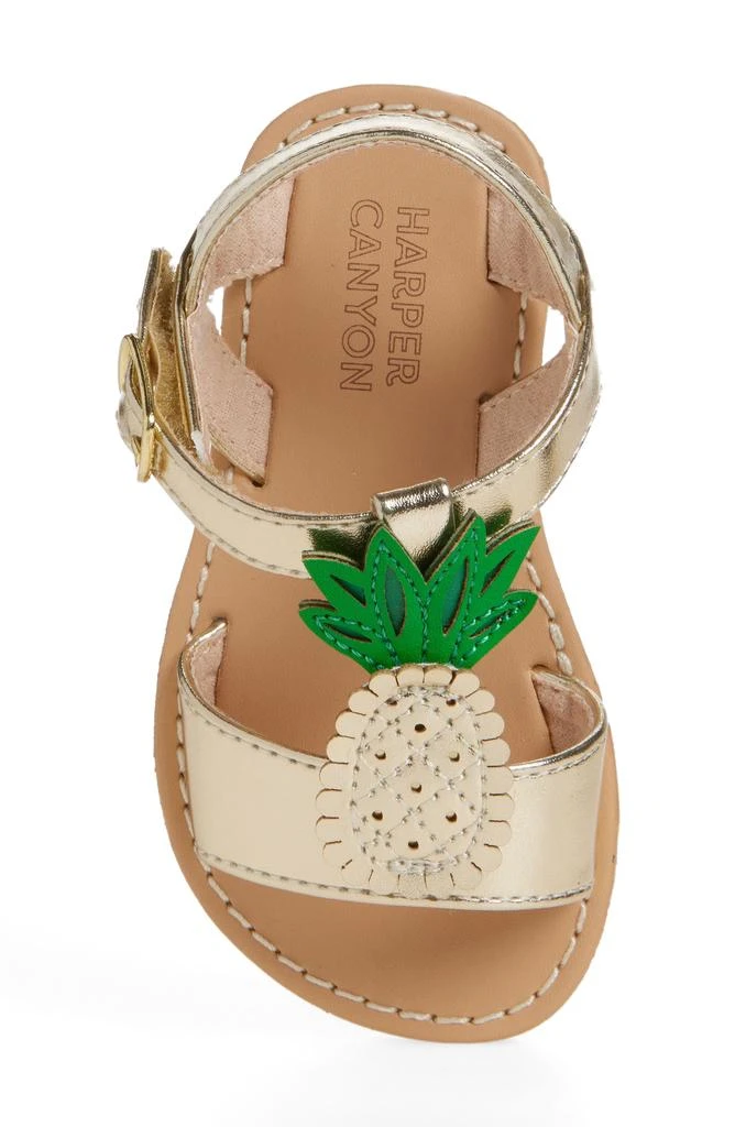 Harper Canyon Kids' Pineapple Sandal 5