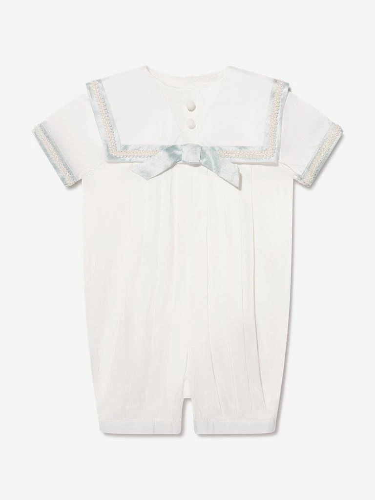 Sarah Louise Sarah Louise Baby Boys Romper And Hat in Ivory 3