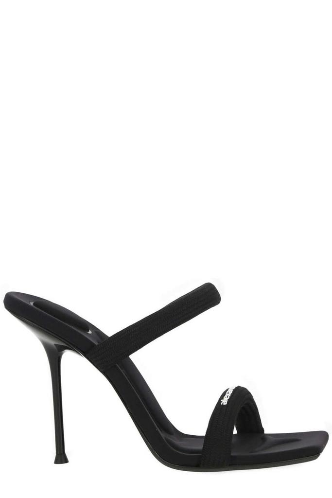 サンダル・ミュール ALEXANDER WANG SANDALO JULIE IN NYLON julie 105mm nylon tubular sandal in BLACK | alexanderwang®
