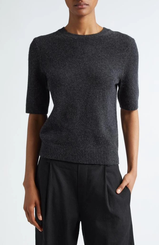 Vince Short Sleeve Wool & Cashmere Sweater 1