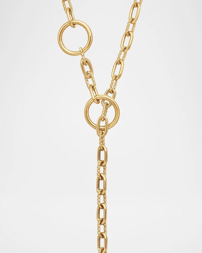 David Yurman DY Madison Three Ring Chain Necklace in 18K Gold, 3.9mm, 20"L 4