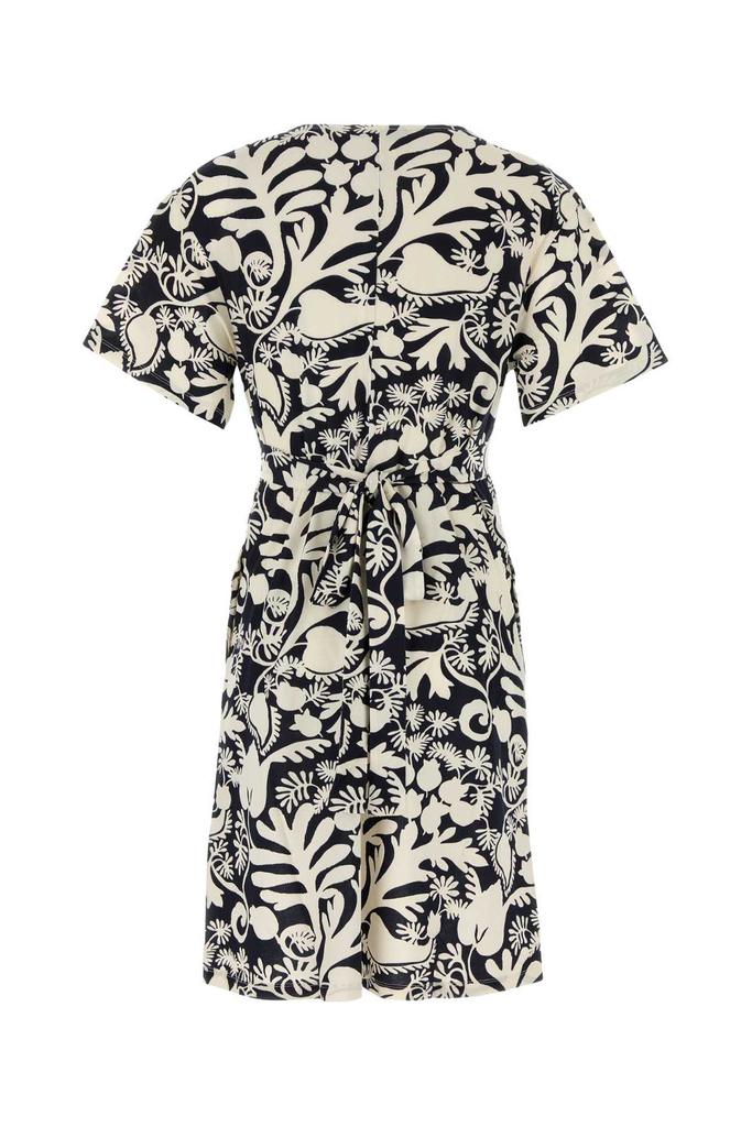 Weekend Max Mara Weekend Max Mara Lucas All-Over Patterned V-Neck Dress