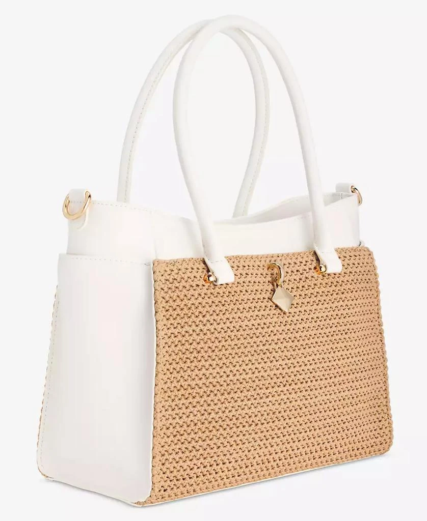 INC International Caitii Medium Straw Satchel, Exclusively at Macy's 3