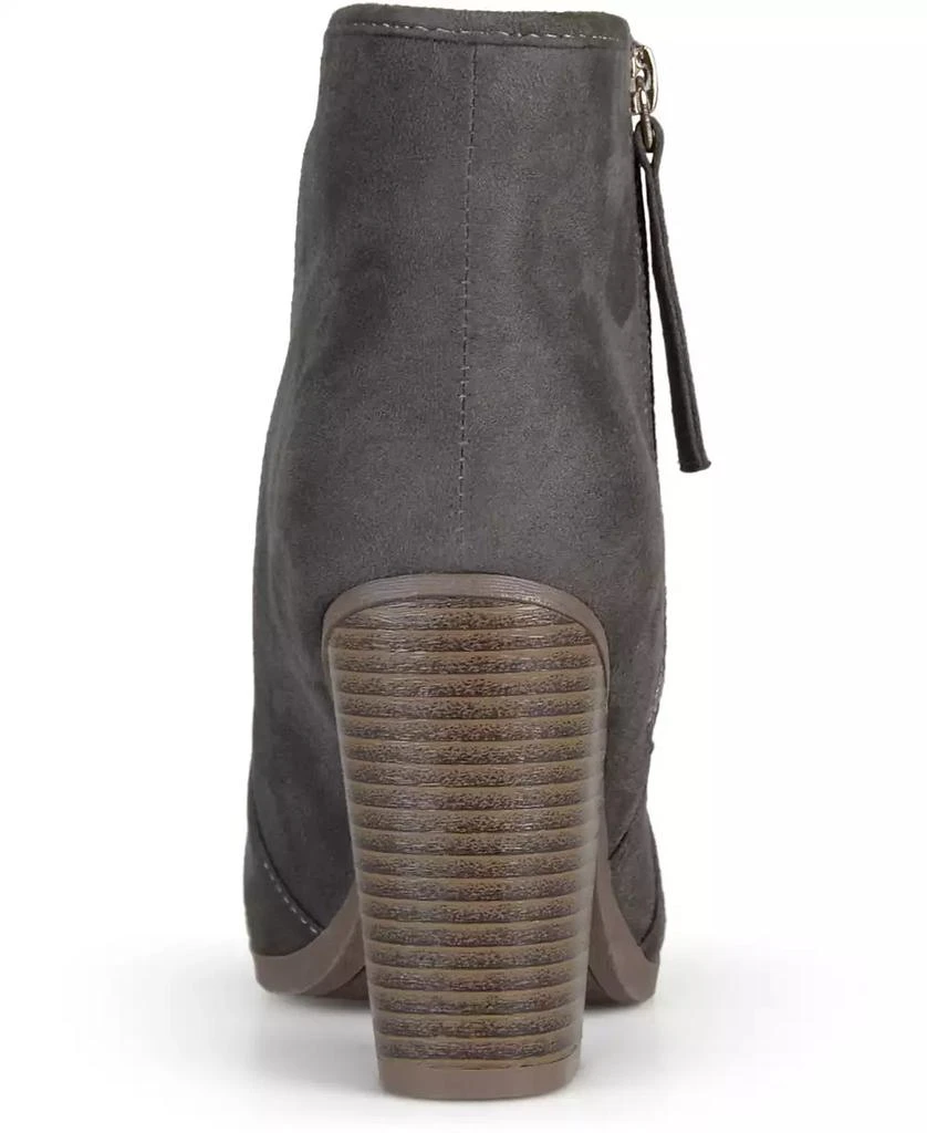 Journee Collection Women's Link Western Zipper Ankle Booties 2