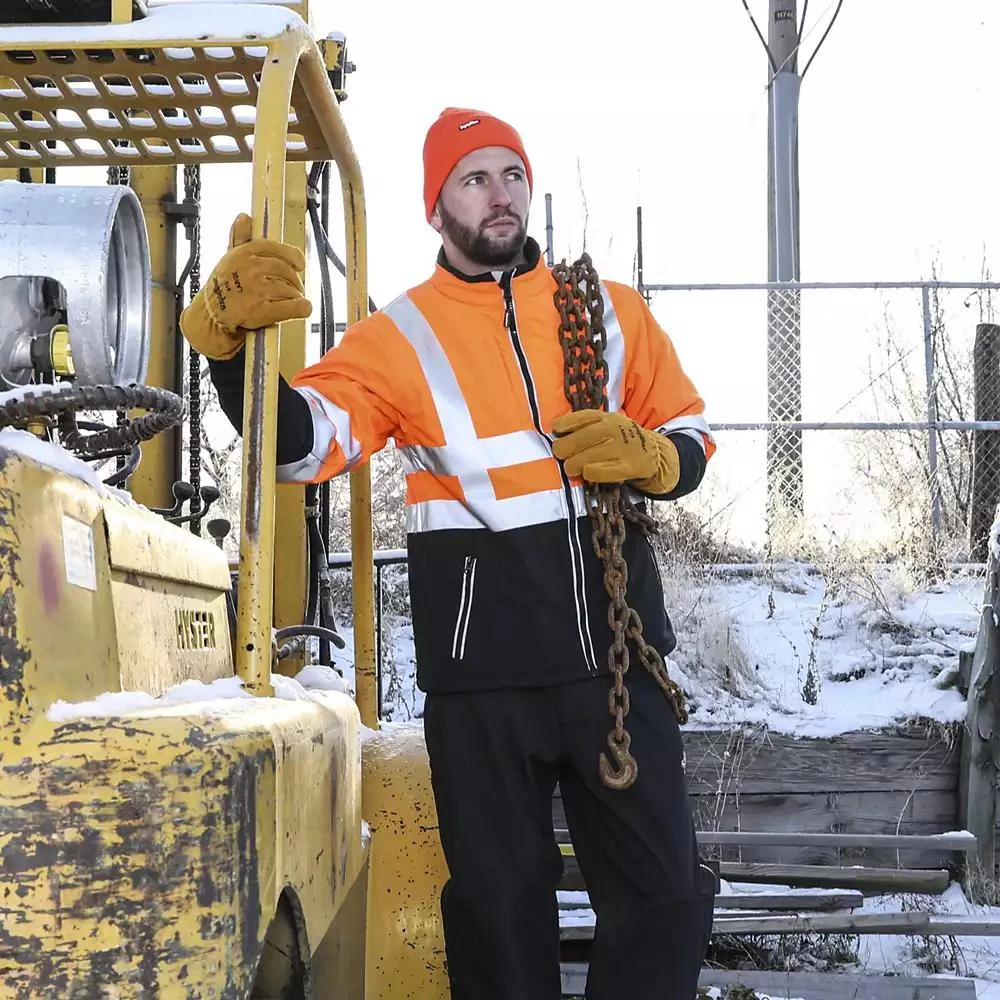 RefrigiWear Men's Double Insulated Leather Work Gloves - Heavy Duty Durable Gloves for Cold Weather Protection 5