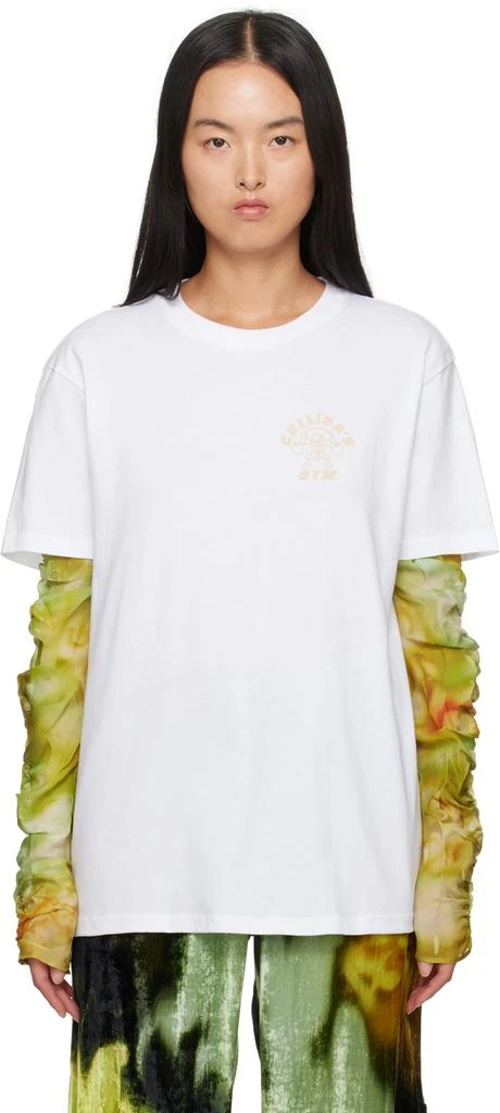 Collina Strada White CS Gym Graphic T-shirt 1