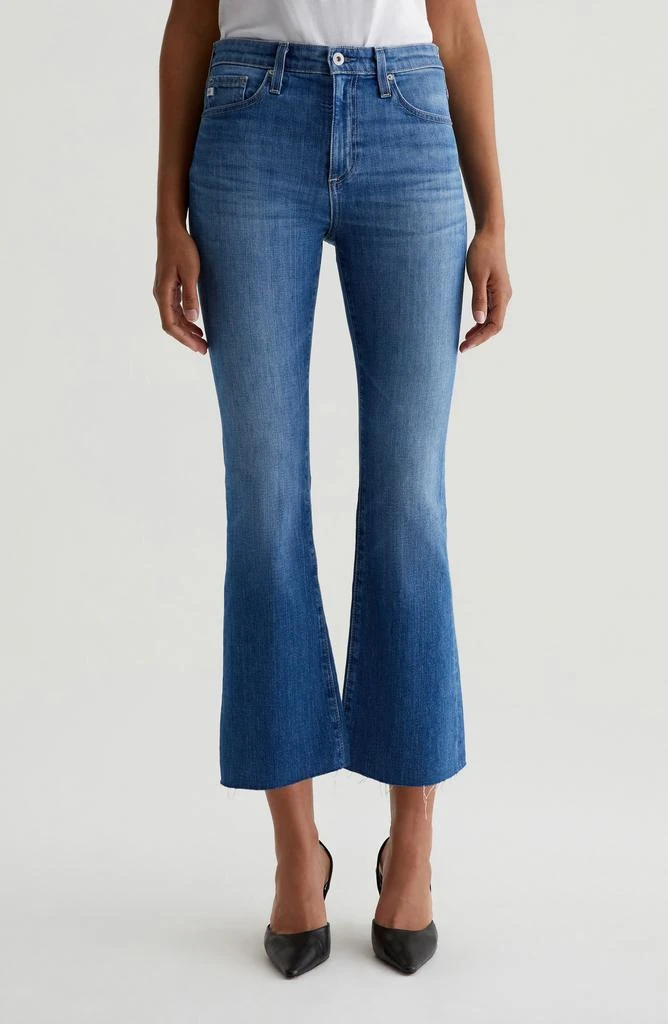 AG Farrah Raw Hem Crop Bootcut Jeans