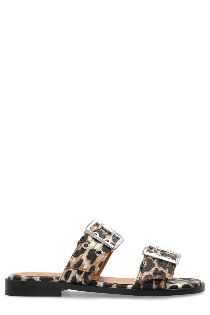 【FENDI】モノグラム ジャカード スリッポン スライド Fendi Fendi FF Jacquard Buckle-Detailed Slides - Slippers
