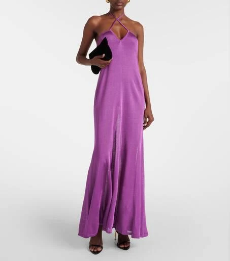 Tom Ford Halterneck jersey maxi dress 2