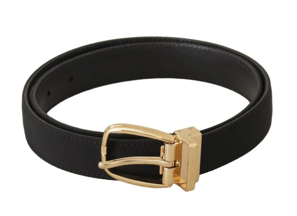 Dolce 
Gabbana Canvas Leather gold Metal Buckle Men
s Belt