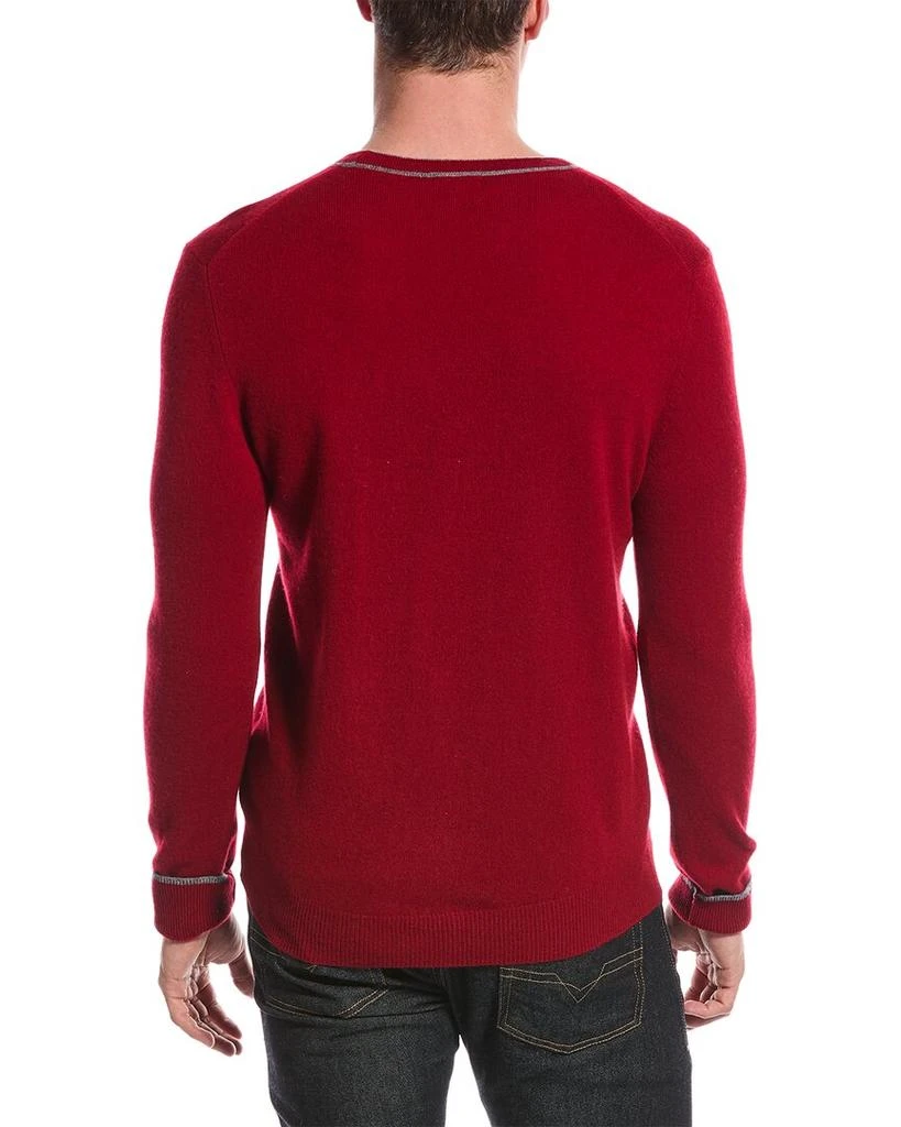 Qi Cashmere Qi Cashmere Contrast Trim Cashmere Sweater 2
