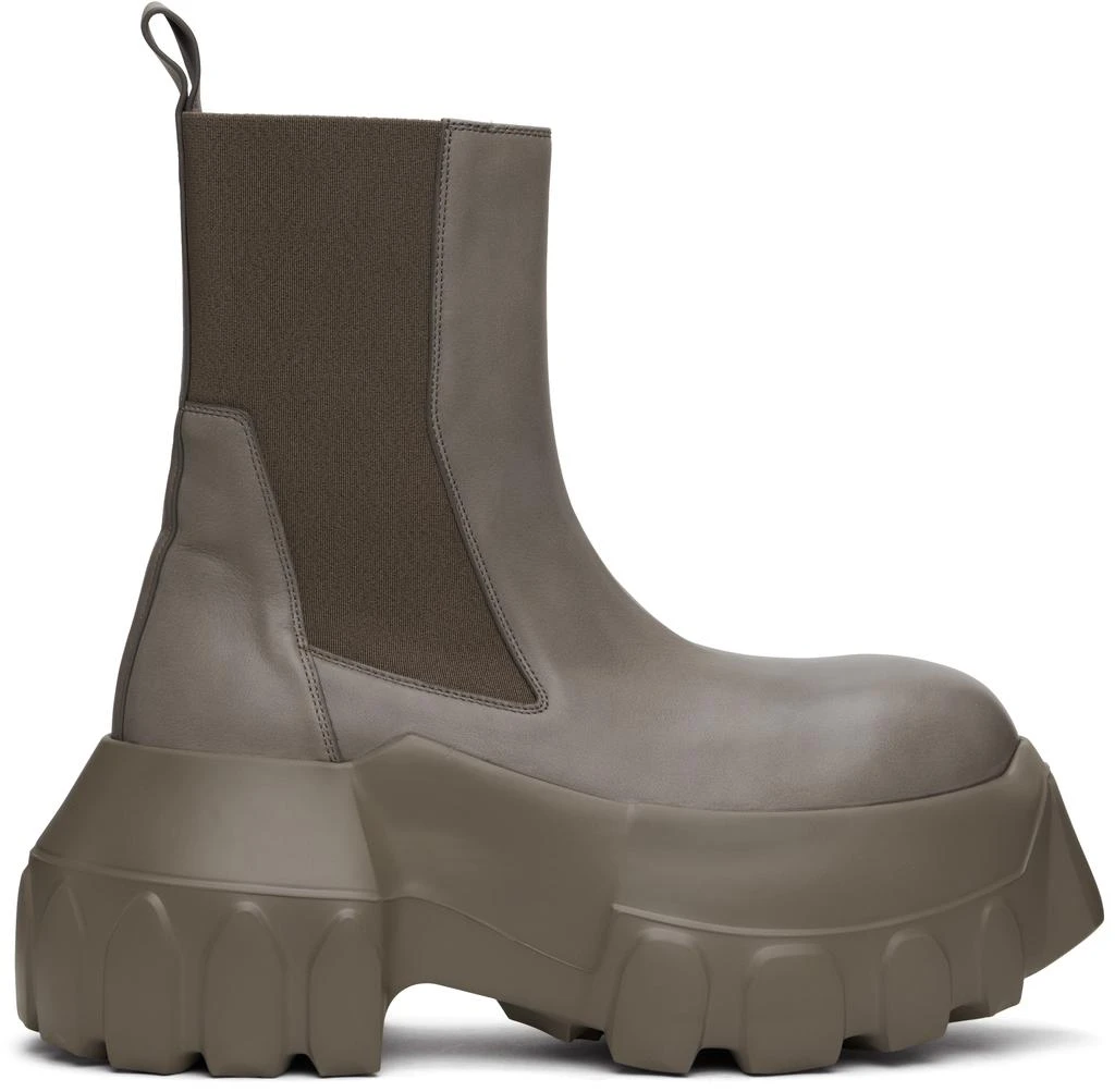 Rick Owens Gray Hollywood Beatle Mega Tractor Boots IT-41 - Boots 