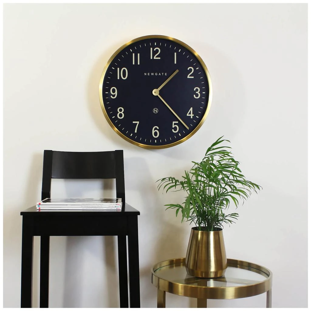 Newgate Mr Edwards Wall Clock - Radial Brass 3