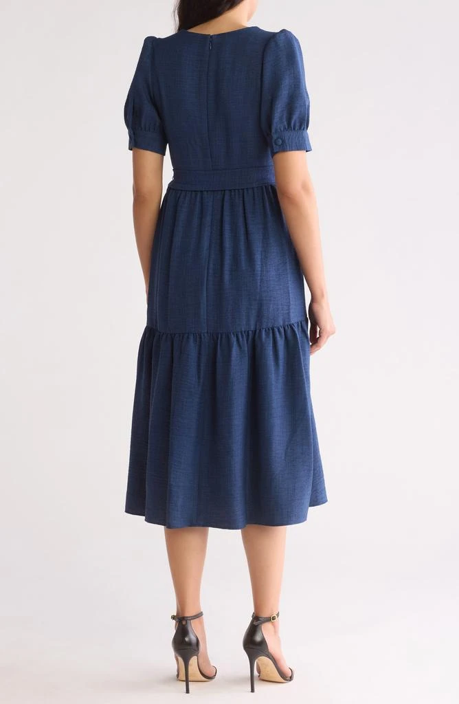 DKNY Short Sleeve Tiered Midi Dress 2