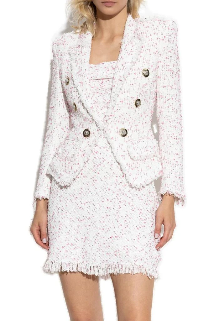 Balmain Balmain Button Embellished Tweed Jacket 2