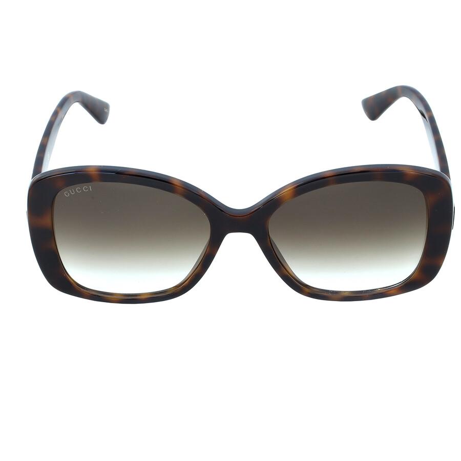 Gucci Brown Square Ladies Sunglasses GG0762S 002 56