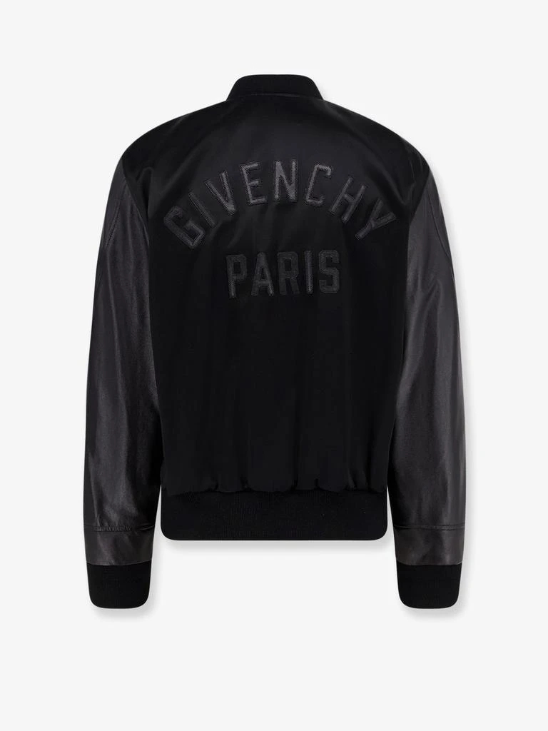 Givenchy Cotton and nylon jacket with leather sleeves 4