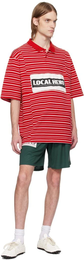 Martine Rose Red Oversized Panelled Polo 4