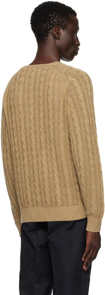 BEAMS PLUS Khaki Cable Knit Sweater 3