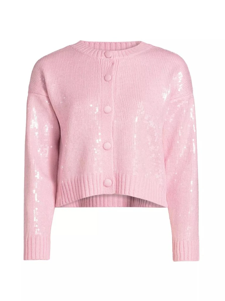 Design History Sequin Knit Button-Front Cardigan 1