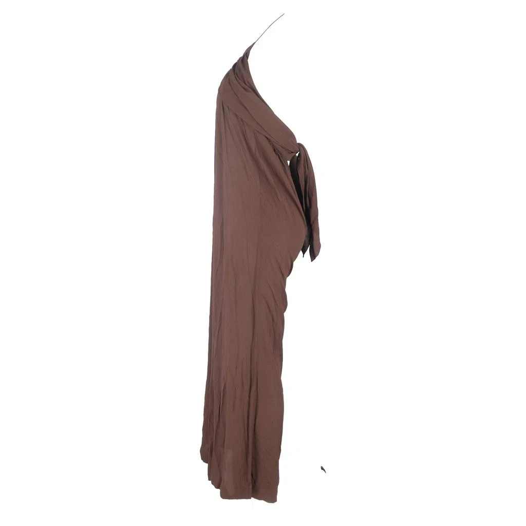 Jacquemus Halterneck Backless Jumpsuit in Brown Viscose 2