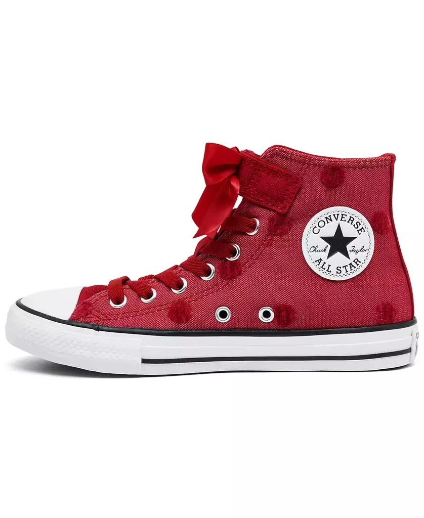 Converse Little Girls Chuck Taylor All Star Bows High Top Fastening Strap Casual Sneakers from Finish Line 3
