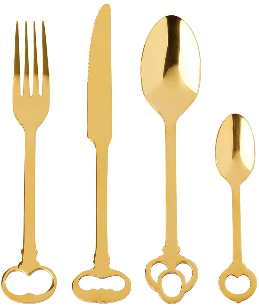 Seletti Gold Keytlery Cutlery Set 1