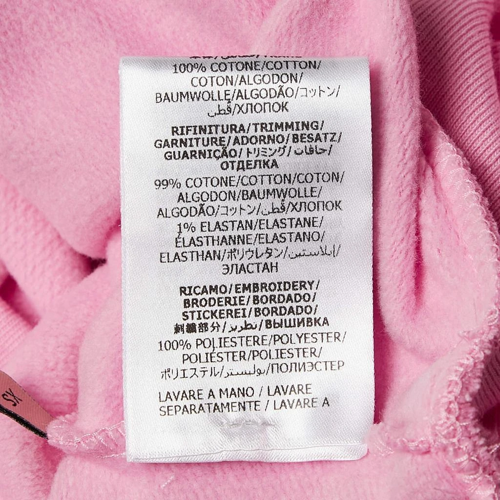 Gucci Gucci Pink Embroidered Cotton Sweatshirt Hoodie XS 6