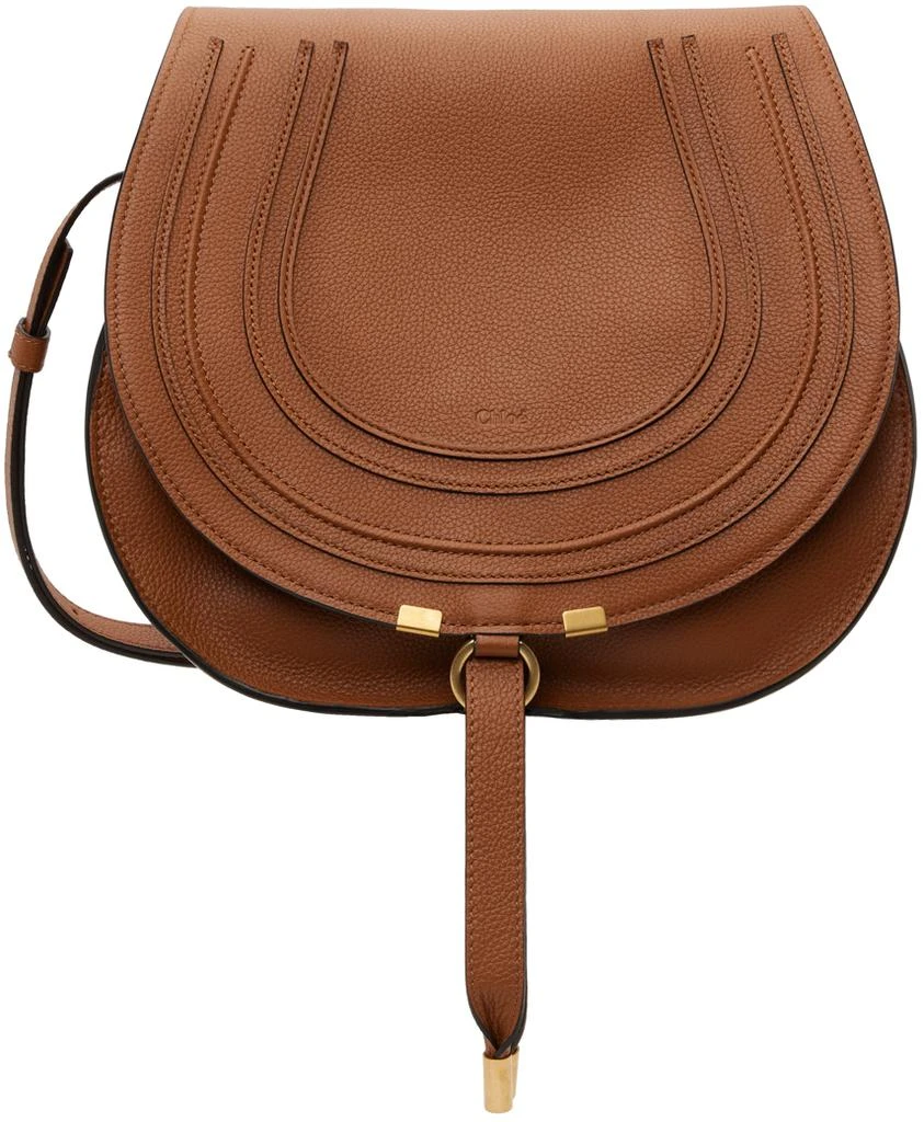 Chloé Tan Medium Marcie Saddle Bag 1